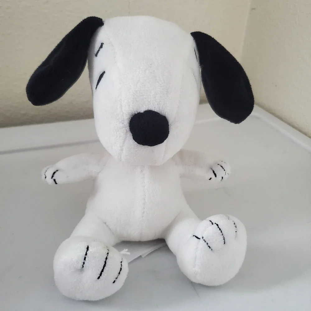 Fiesta Peanuts Snoopy Plush 6 Inch Stuffed Animal White Dog Red Collar 60139563